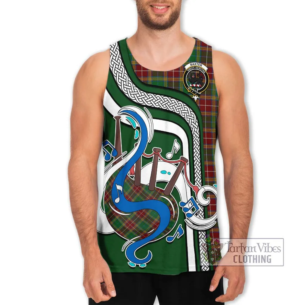 Baxter Tartan Men's Tank Top with Epic Bagpipe Style