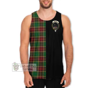 Baxter Tartan Men's Tank Top with Family Crest and Half Of Me Style