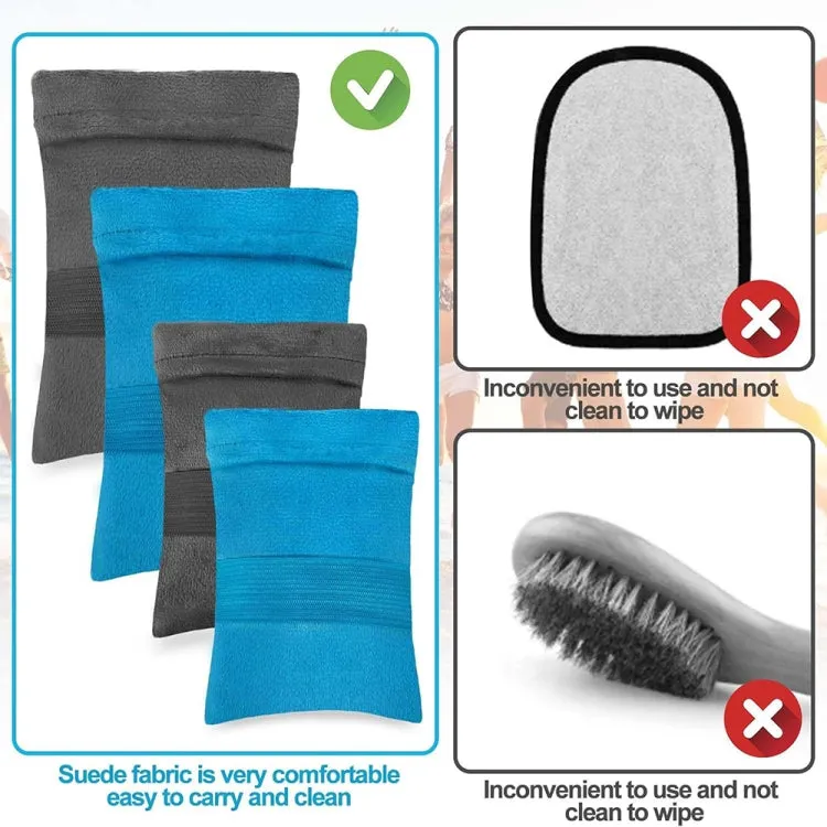 Beach Sandbags Sand Removal Brush Beach Vacation Camping Equipment, Color: Blue Large