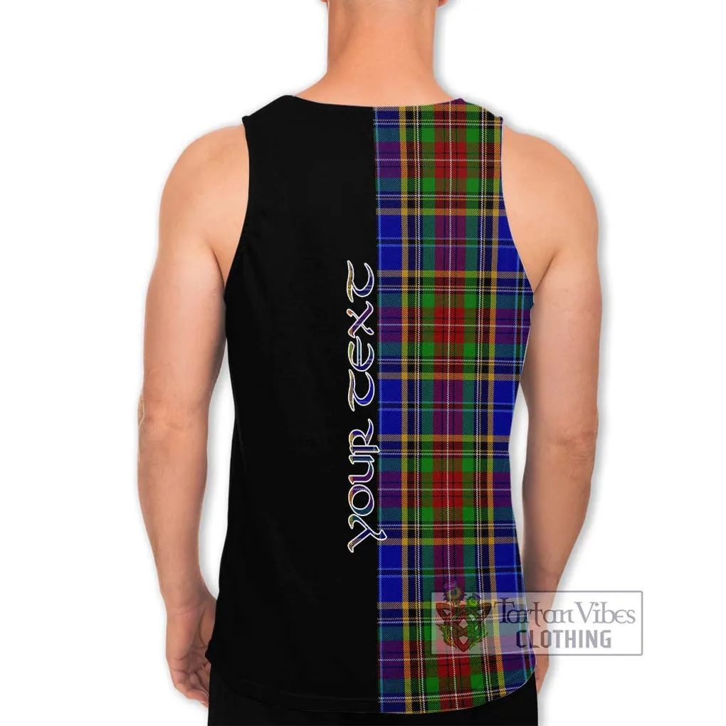 Beattie Tartan Men's Tank Top with Family Crest and Half Of Me Style