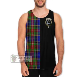 Beattie Tartan Men's Tank Top with Family Crest and Half Of Me Style