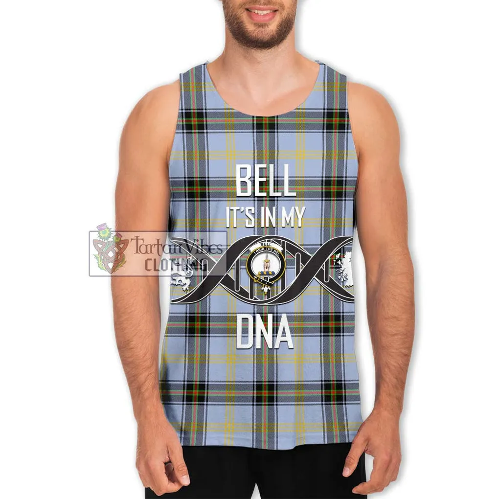 Bell of the Borders Tartan Men's Tank Top with Family Crest DNA In Me Style