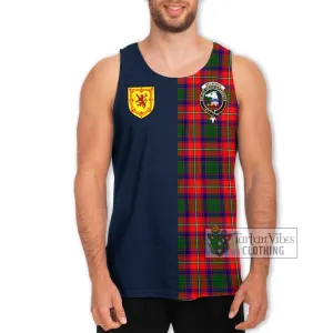 Belsches Tartan Men's Tank Top Alba with Scottish Lion Royal Arm Half Style