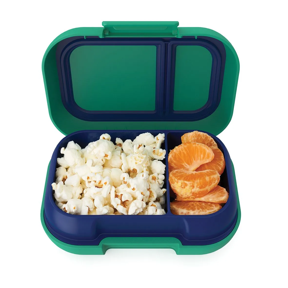 Bentgo Kids Snack Box - Green/Navy