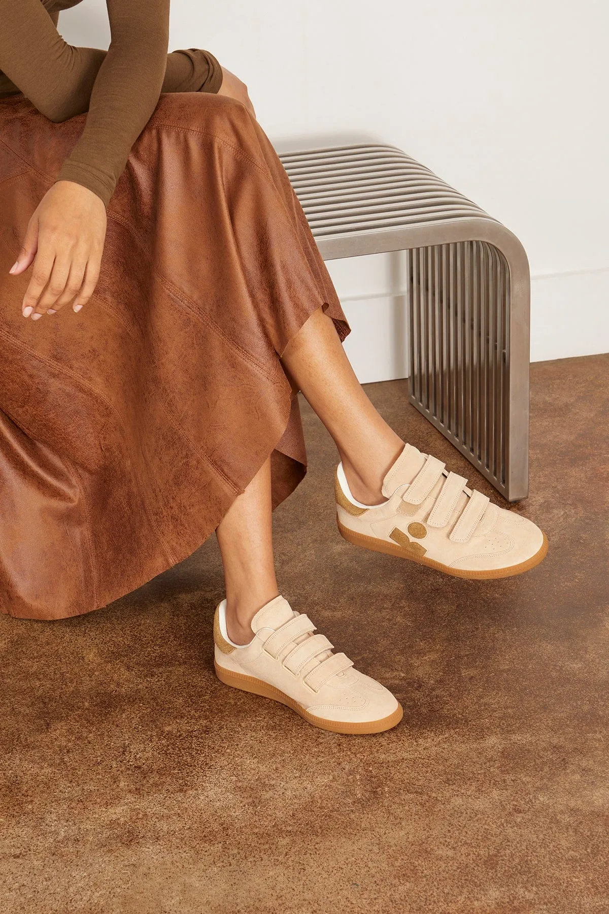 Beth Low Top Sneaker in Toffee/Taupe