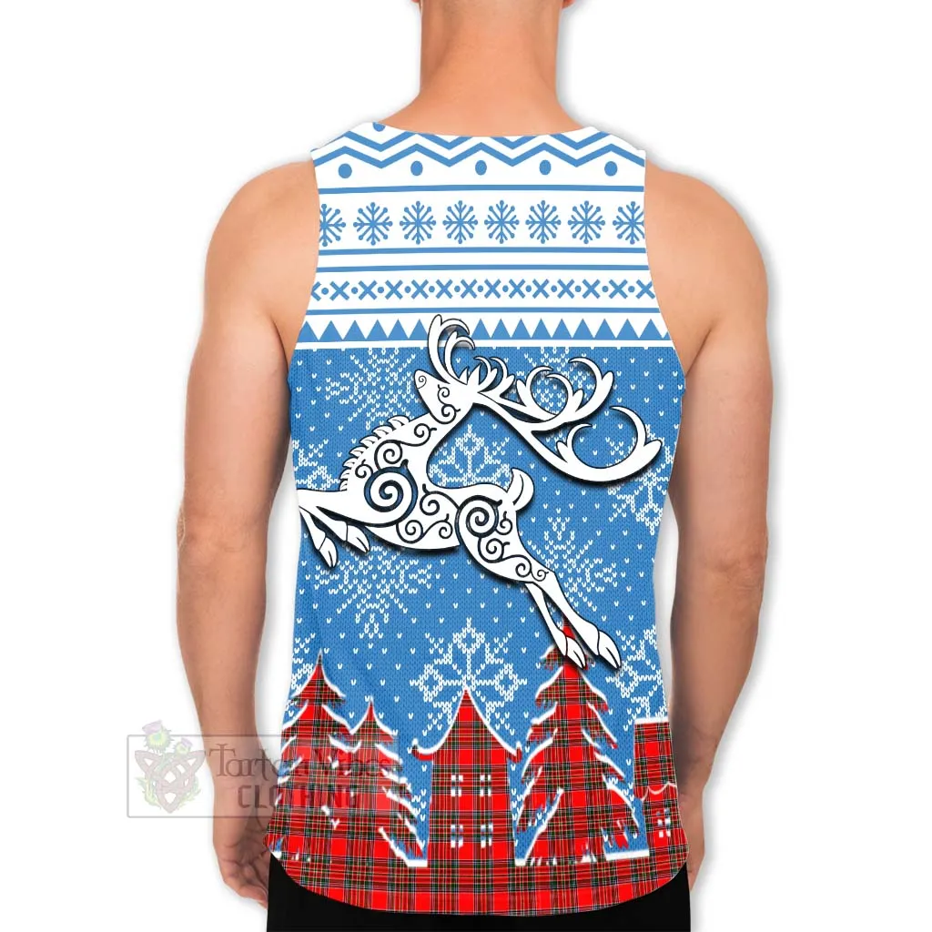 Binning Clan Christmas Men's Tank Top Celtic Reindeer Style