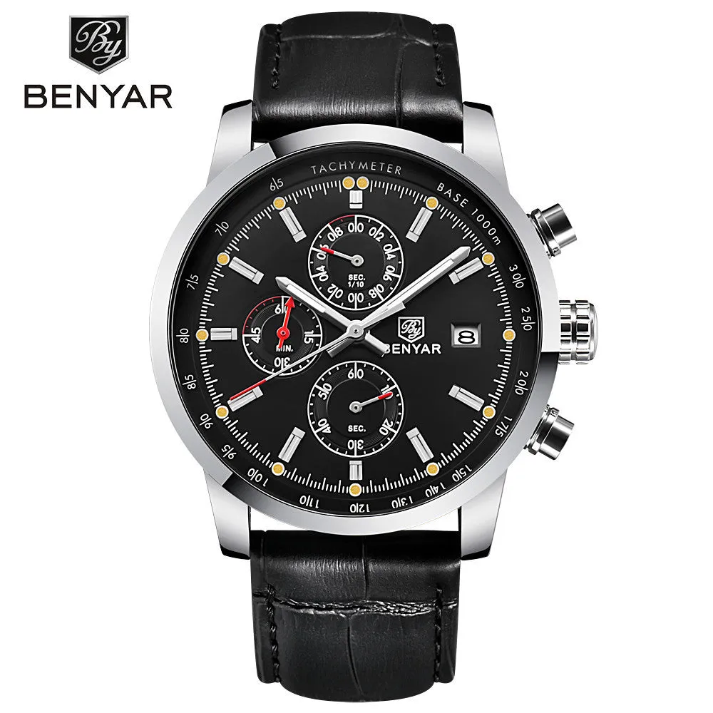 Binya Sports Outdoor Multi-Functional Belt Men's Watch Men's Waterproof Quartz Watch