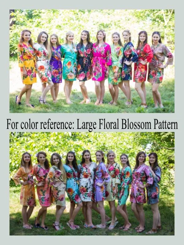 Black Multicolor Big Flower V-Neck, Ankle Length, Cinched Waist Caftan