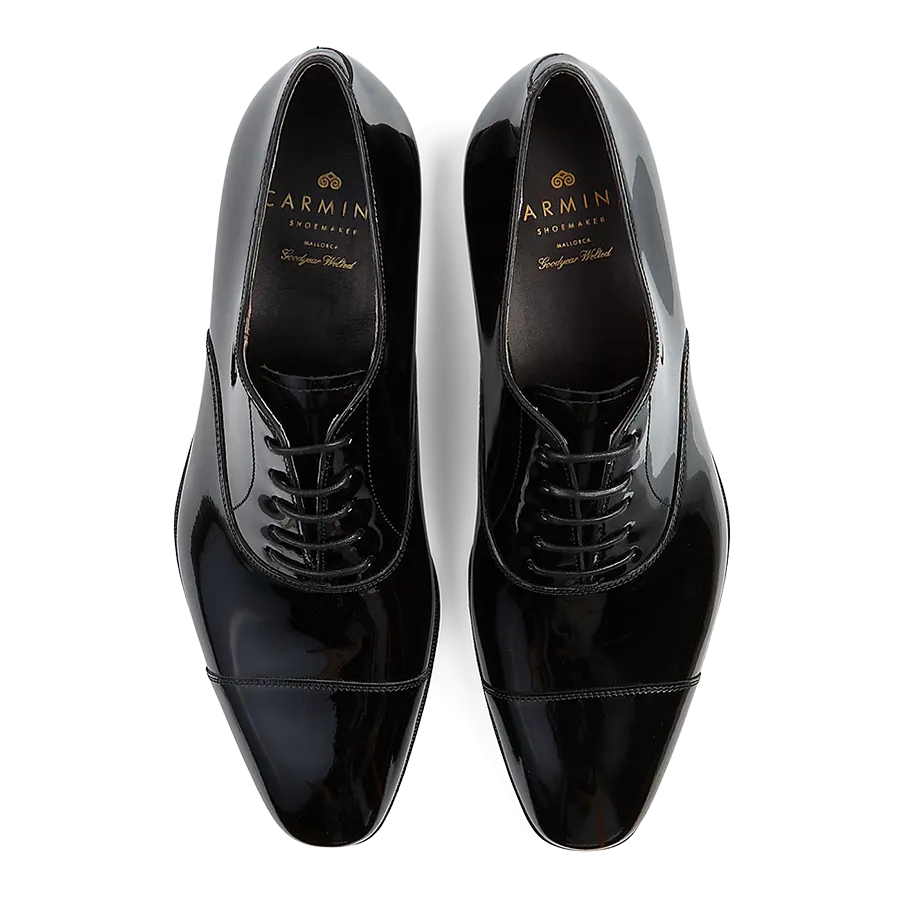 Black Rain Patent Leather Oxford Shoes