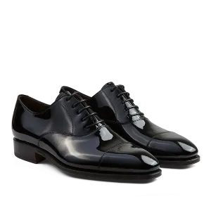 Black Rain Patent Leather Oxford Shoes