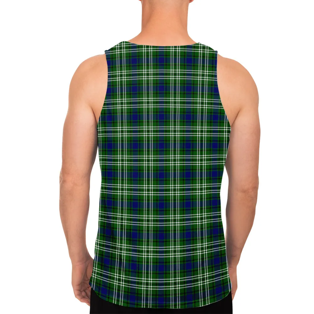 Blackadder Tartan Mens Tank Top with Family Crest