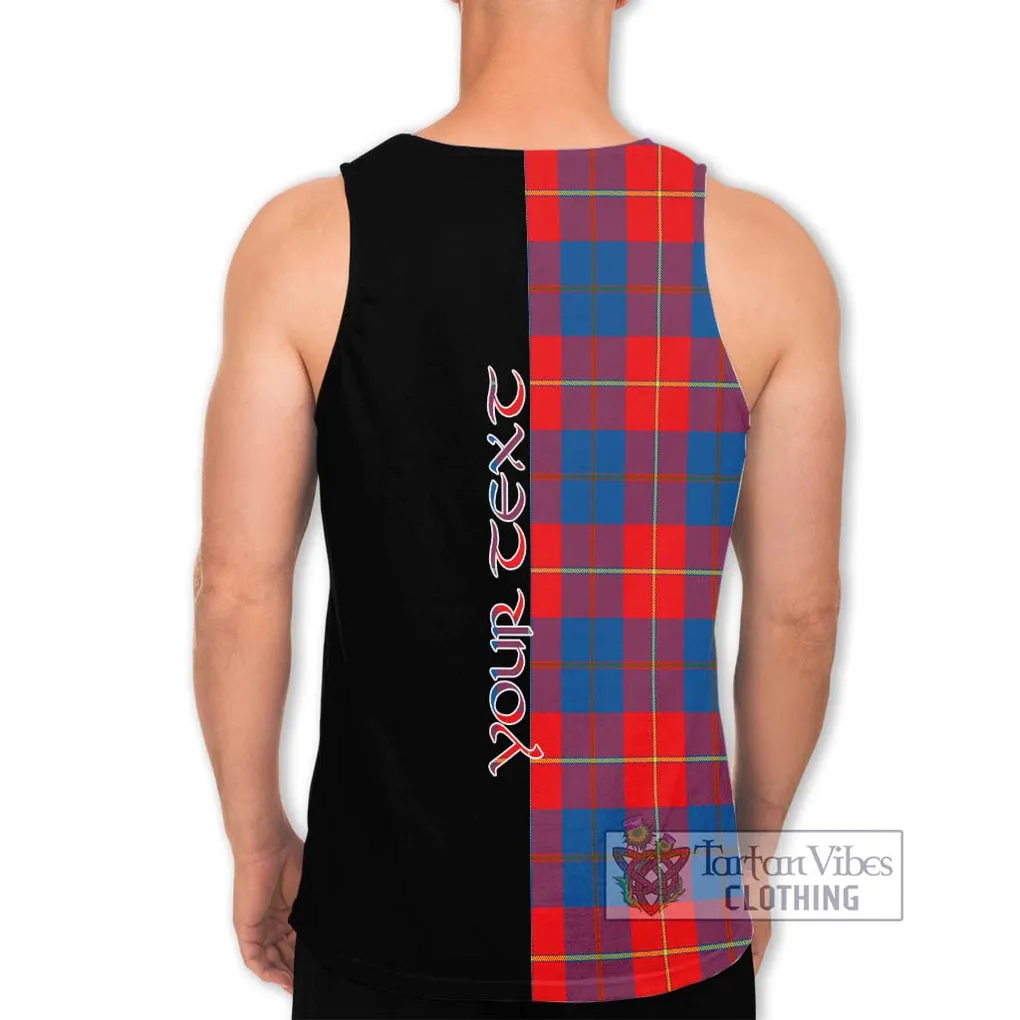 Blane Tartan Men's Tank Top with Family Crest and Half Of Me Style