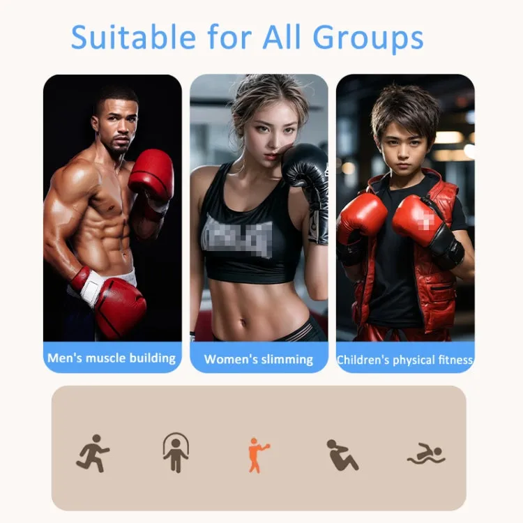 Bluetooth Music Boxing Machine Countable Rechargeable Fitness Equipment With Adult Gloves Blue