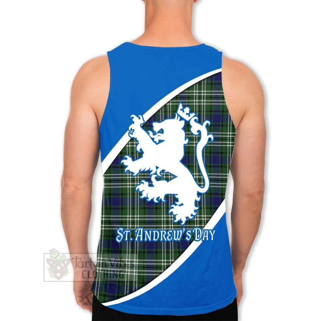 Blyth Family Crest Tartan Men's Tank Top Celebrate Saint Andrew's Day in Style