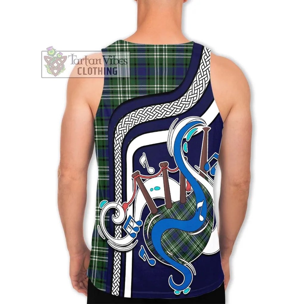 Blyth Tartan Men's Tank Top with Epic Bagpipe Style