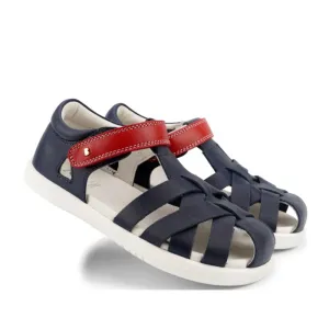 Bobux Kid   Plus Tropicana II Closed Toe Quick Dry Sandal Navy  Red