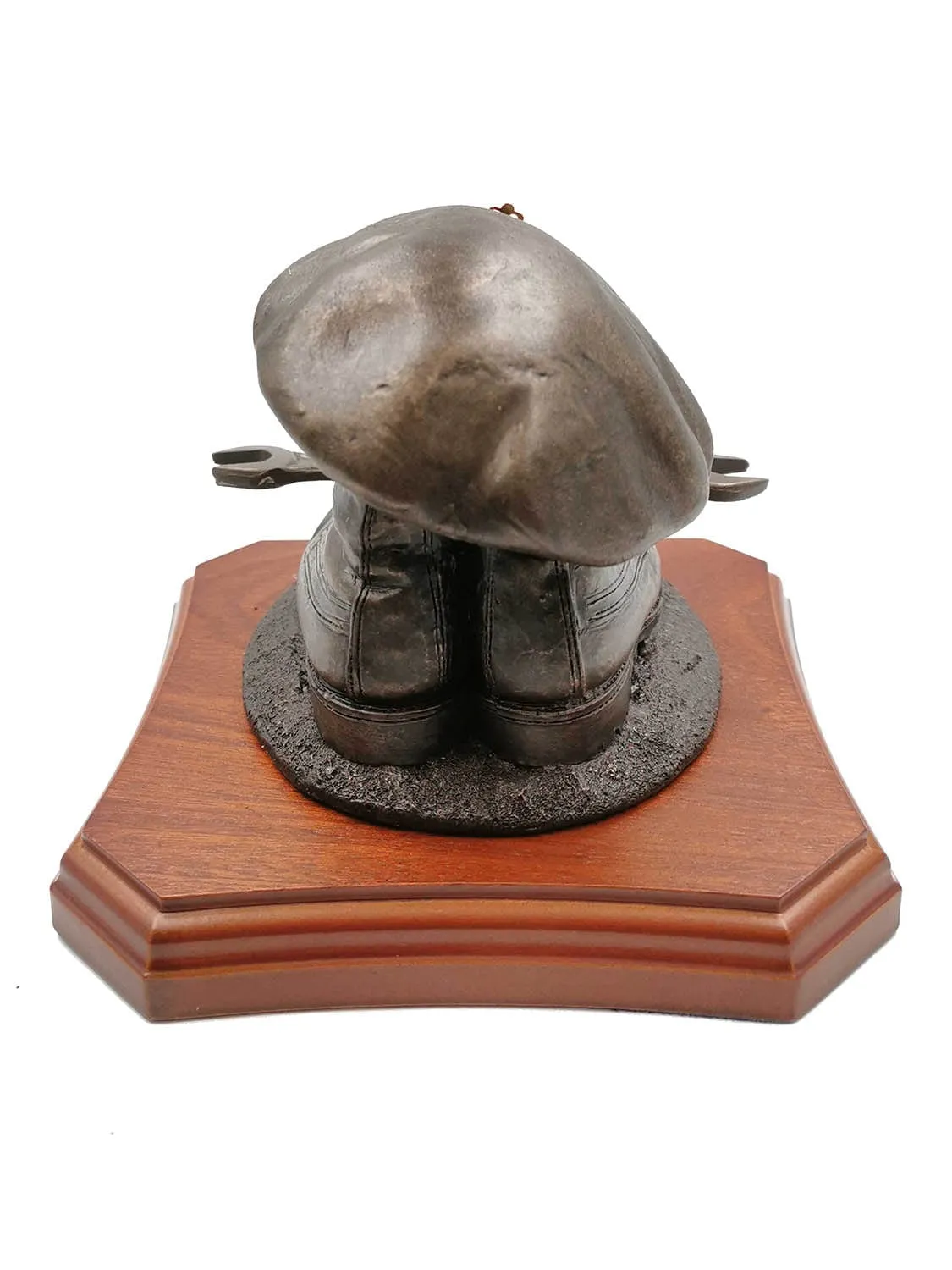 Boots and Beret with Spanner Cold Cast Bronze Statue