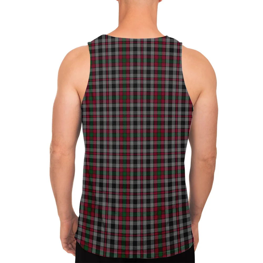 Borthwick Tartan Mens Tank Top with Family Crest