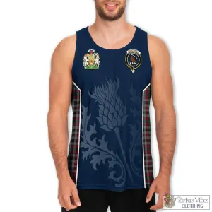 Borthwick Tartan Men's Tanks Top with Family Crest and Scottish Thistle Vibes Sport Style