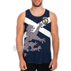 Boswell Tartan Lion Rampant Men's Tank Top  Proudly Display Your Heritage with Alba Gu Brath and Clan Name