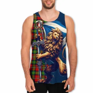 Boyd Tartan Family Crest Men's Tank Top with Scottish Majestic Lion