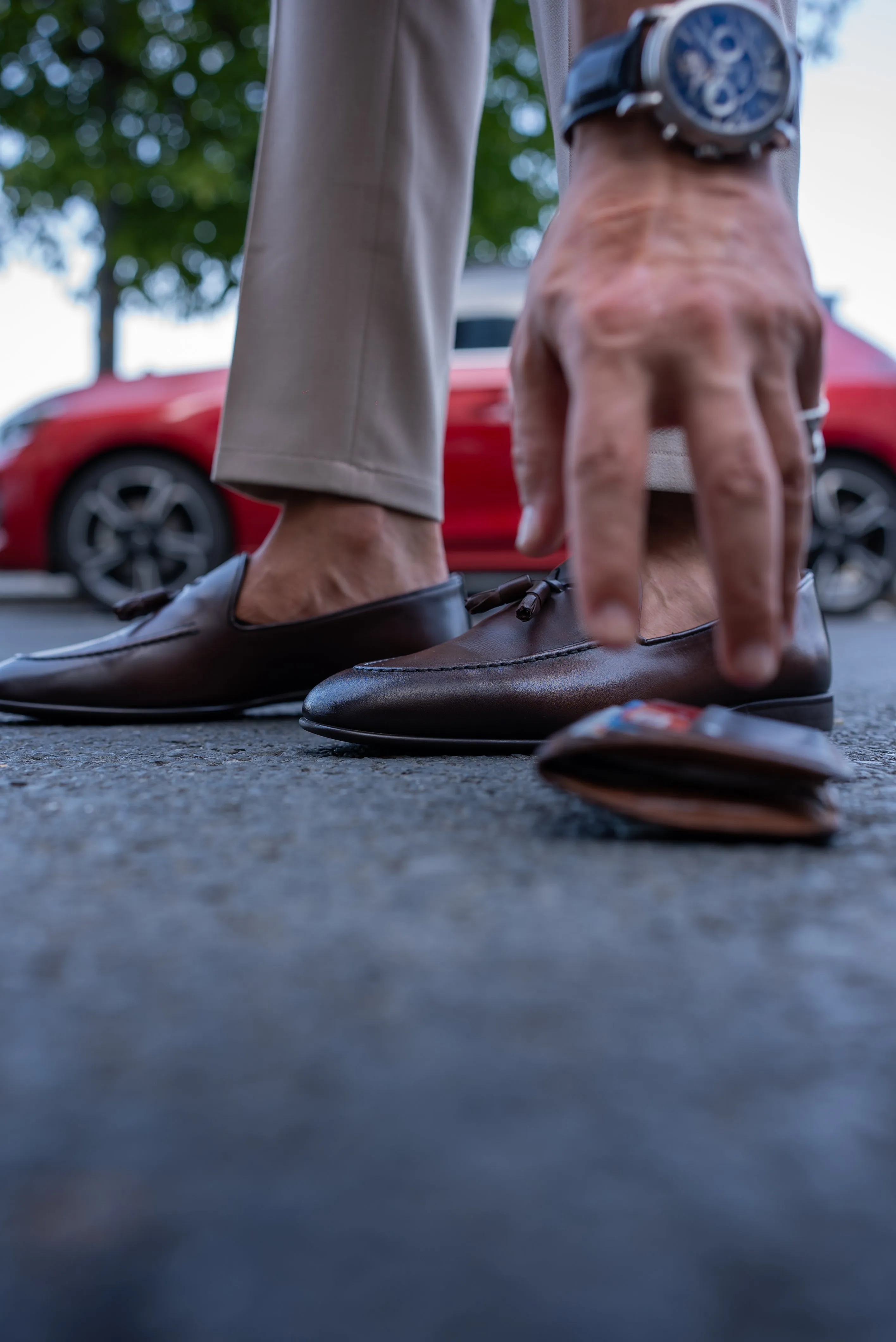 Brabion Bravo Brown Tassel Loafers