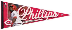 Brandon Phillips "Reds Action" Premium Felt Collector's Pennant - Wincraft