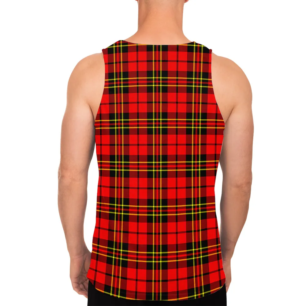 Brodie Modern Tartan Mens Tank Top with Family Crest