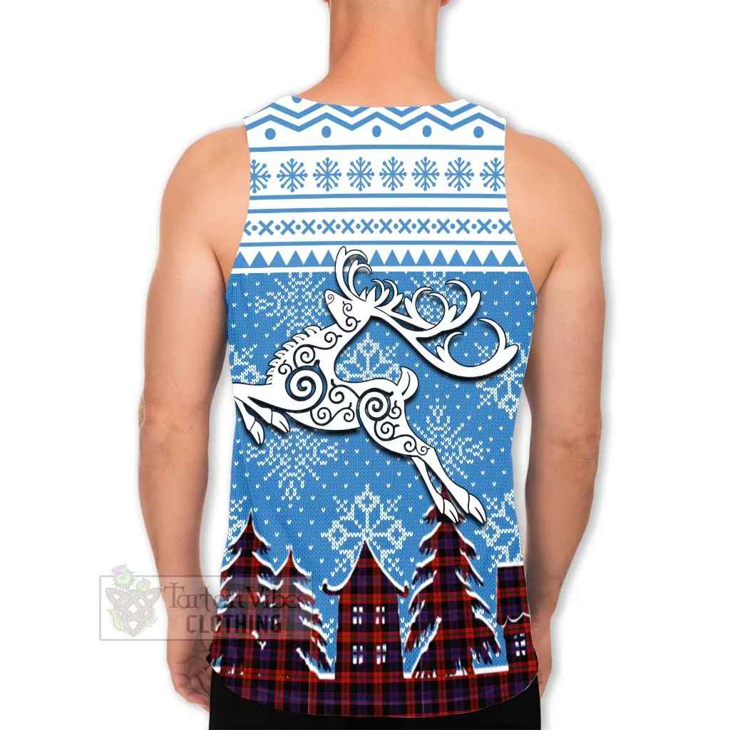 Brown (Broun) Clan Christmas Men's Tank Top Celtic Reindeer Style