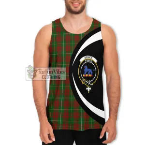 Bruce Hunting Tartan Men's Tank Top with Family Crest Circle Style