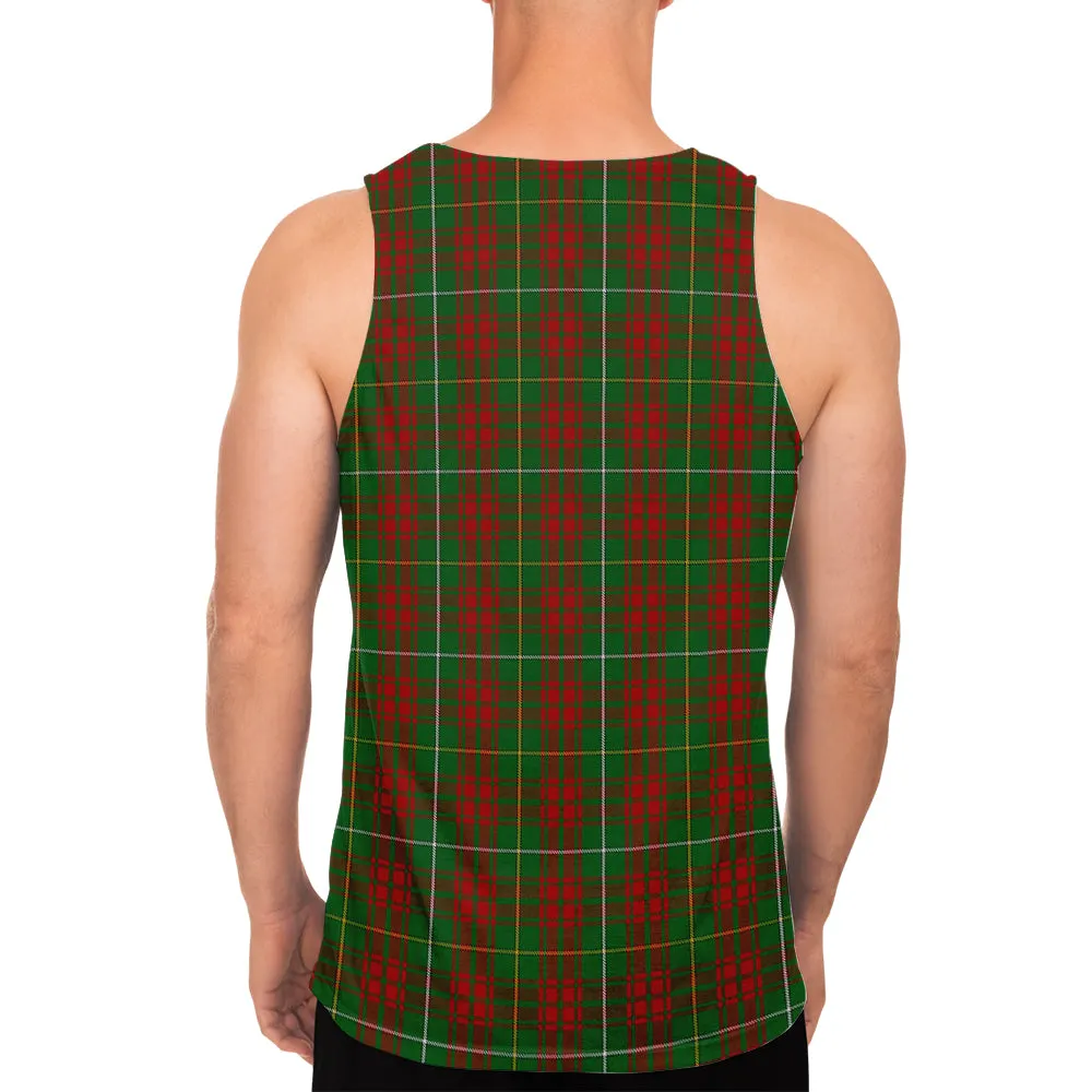 Bruce Hunting Tartan Mens Tank Top with Family Crest