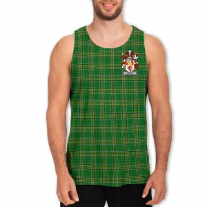 Bryne Irish Clan Tartan Men's Tank Top with Coat of Arms