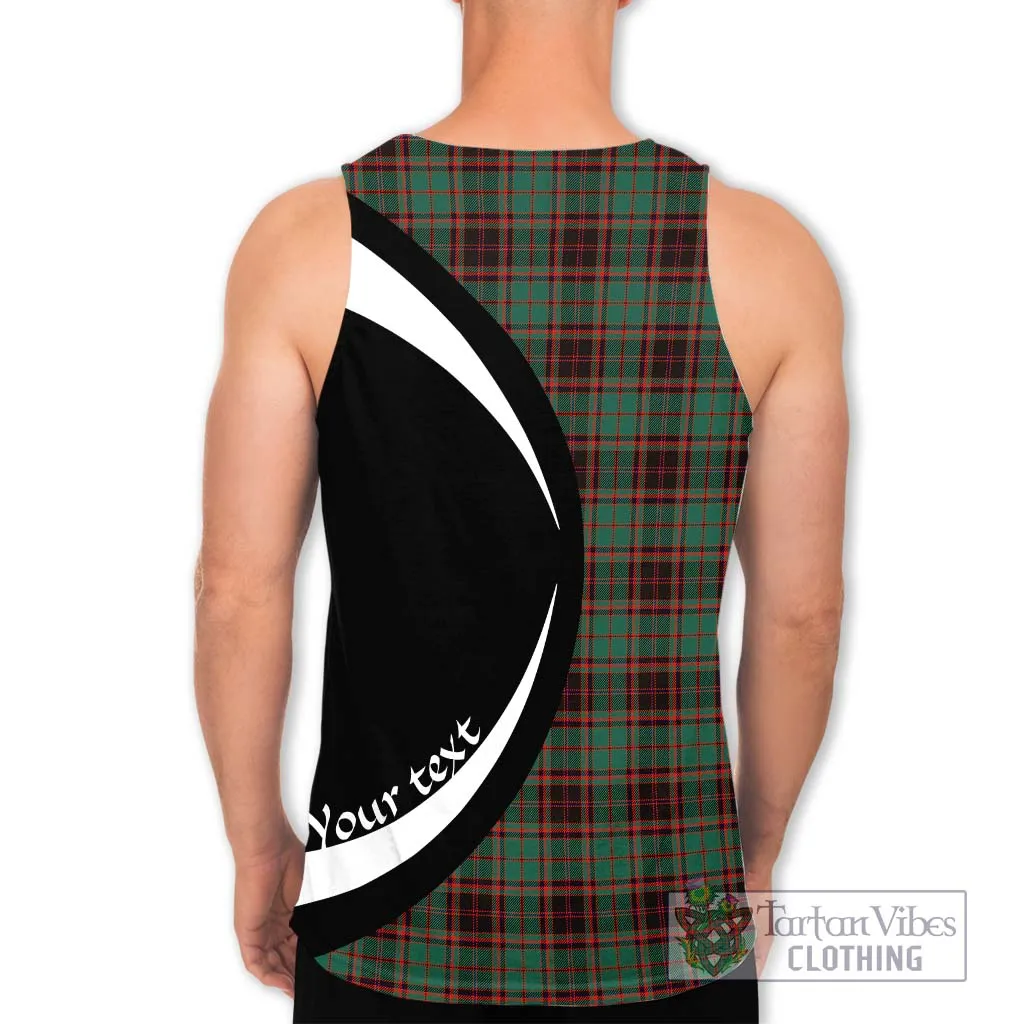 Buchan Ancient Tartan Men's Tank Top with Family Crest Circle Style