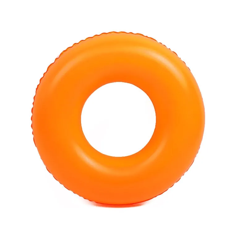 Cartoon Pattern Double Airbag Thickened Inflatable Swimming Ring Crystal Swimming Ring, Size:60 cm(Orange)