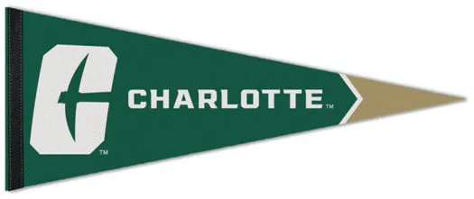 Charlotte Forty-Niners Official NCAA Premium Felt Collector's Pennant - Wincraft Inc.