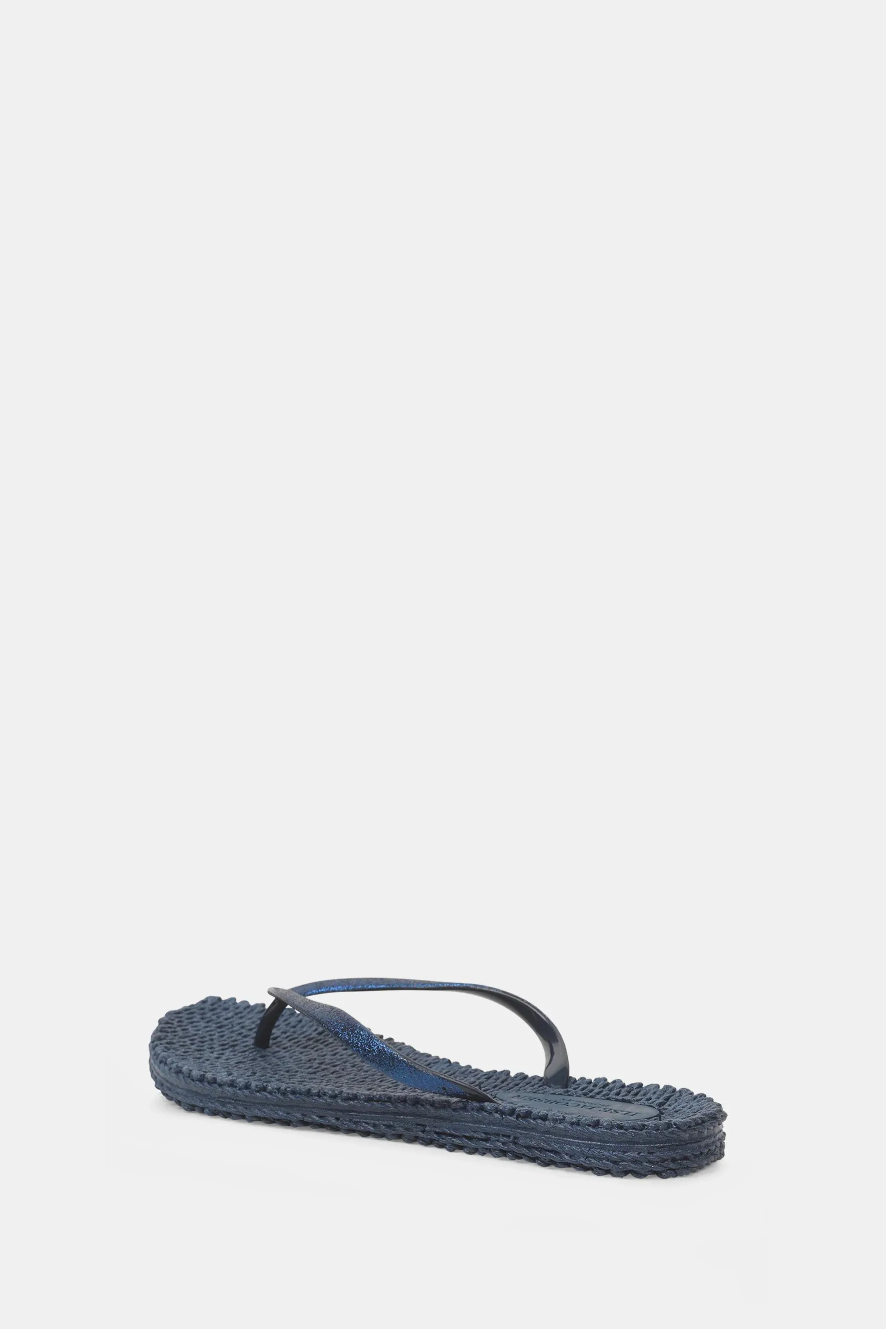 Cheerful Glitter Flip Flops - Indigo