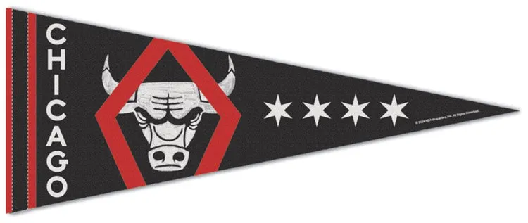 Chicago Bulls NBA City Edition 2023-24 Premium Felt Pennant - Wincraft