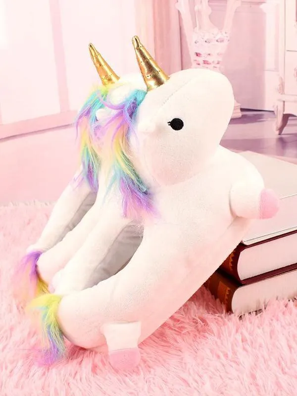 Comfy Soft Unicorn Warm Winter Slippers