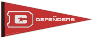 DC Defenders Official UFL Football Premium Felt Collector's Pennant - Wincraft 2024