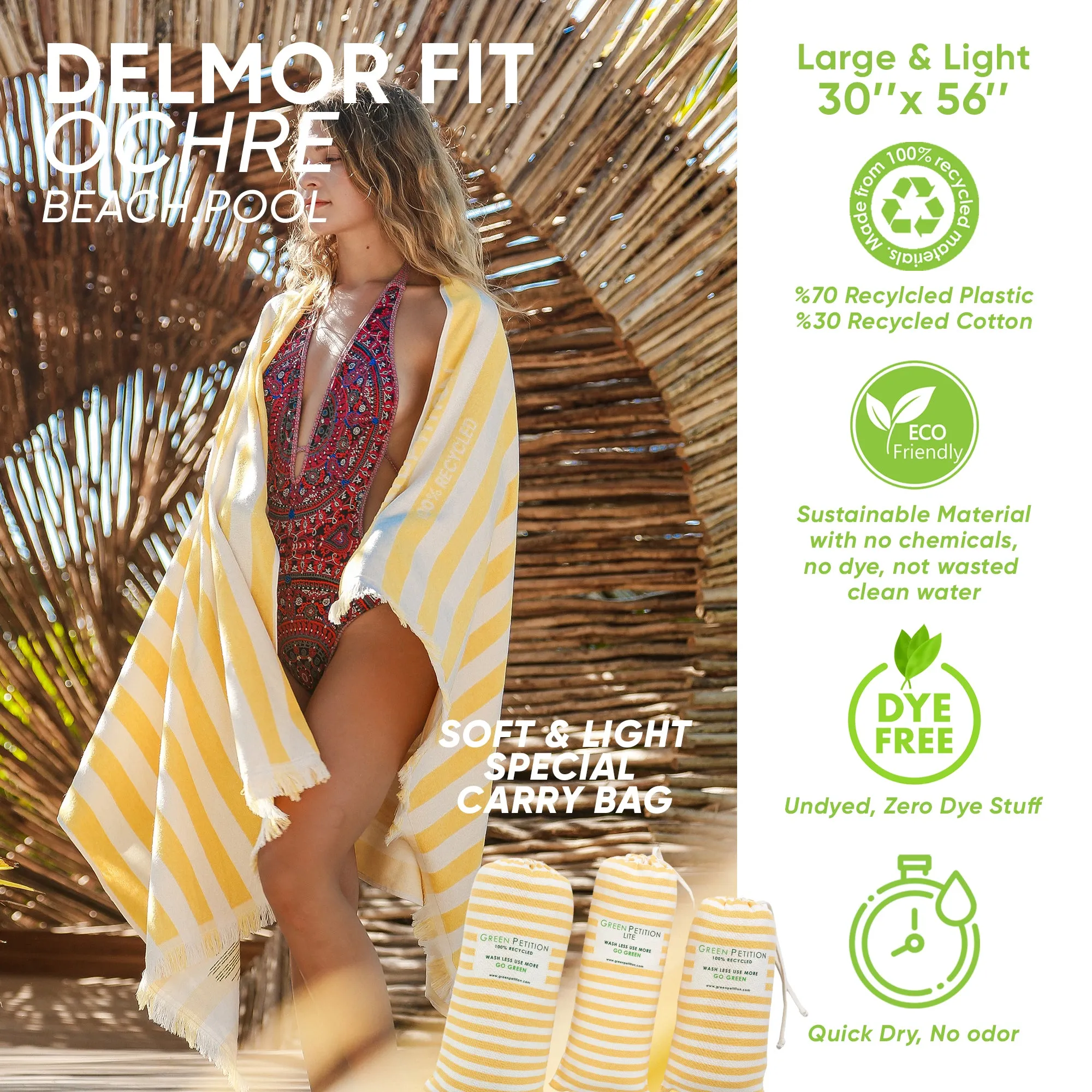 Delmor FIT Ochre Bath Towel