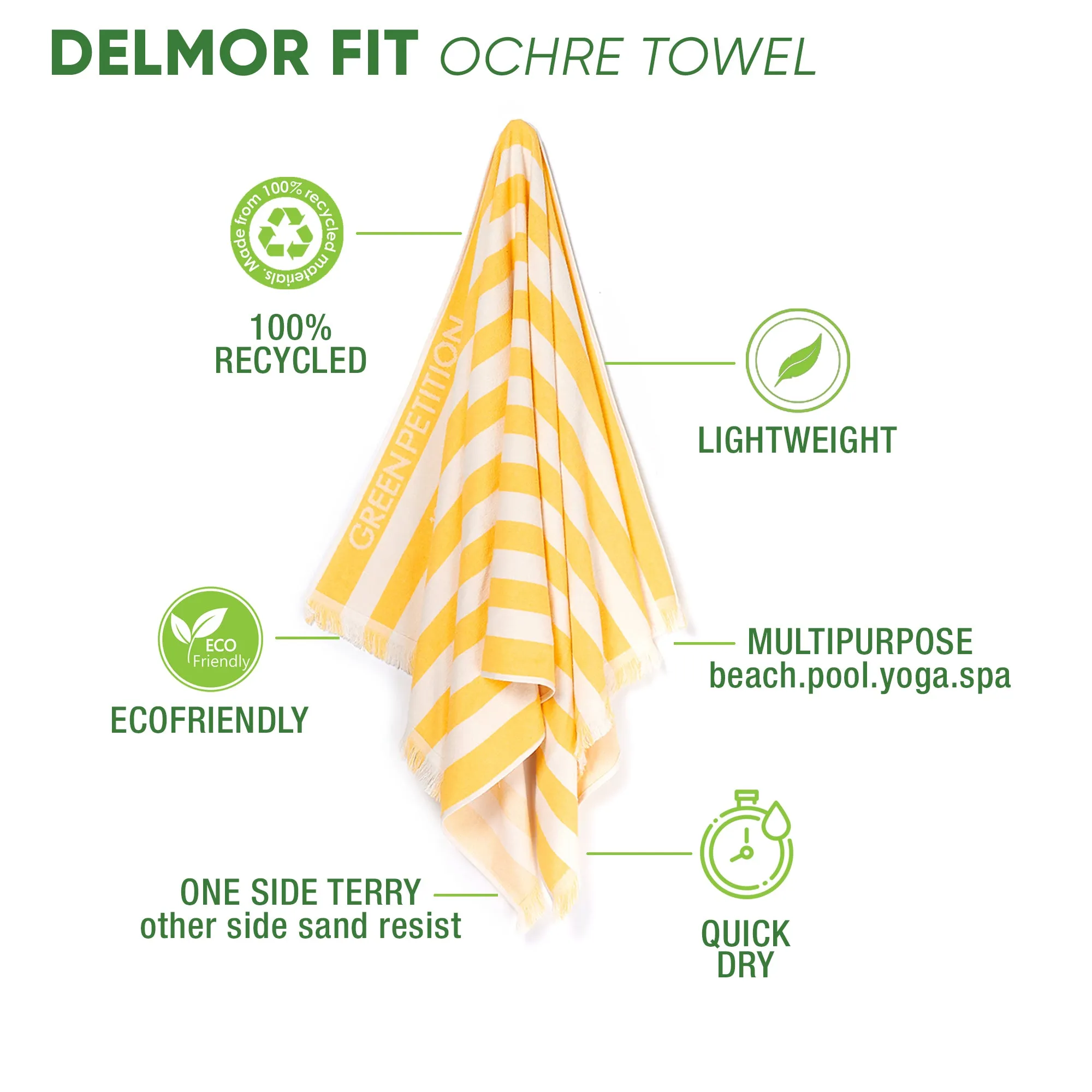 Delmor FIT Ochre Bath Towel