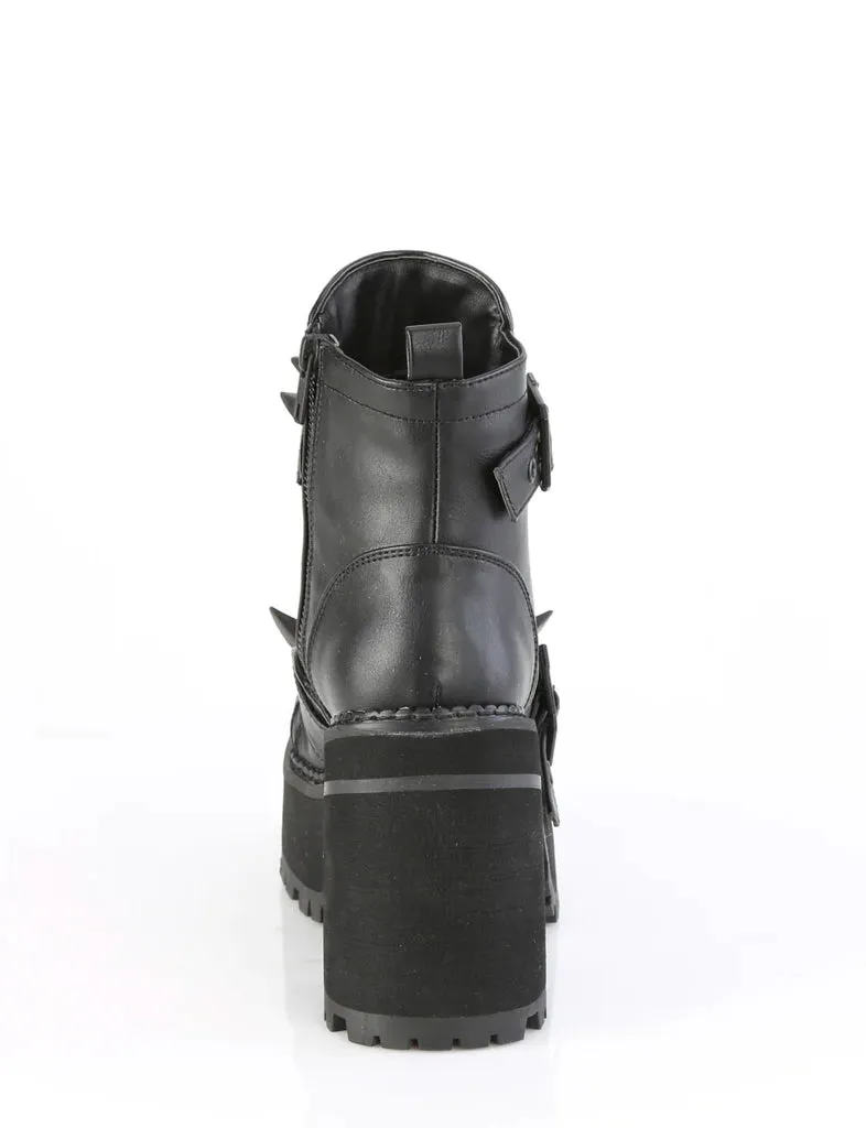 DEMONIA ASSAULT-72 - BLACK VEGAN LEATHER  ✰ PRE ORDER ✰