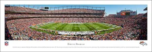 Denver Broncos Sports Authority Field Gameday Panoramic Poster Print - Blakeway Worldwide