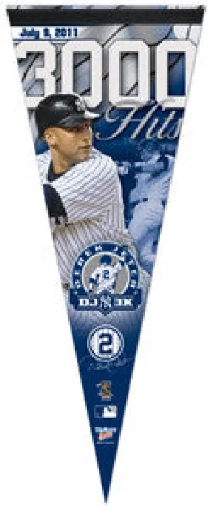 Derek Jeter New York Yankees 3000th Hit Commemorative Felt Pennant - Wincraft