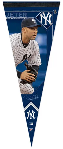 Derek Jeter "Intensity" New York Yankees Premium Felt Collector's Pennant (2012) - Wincraft Inc.