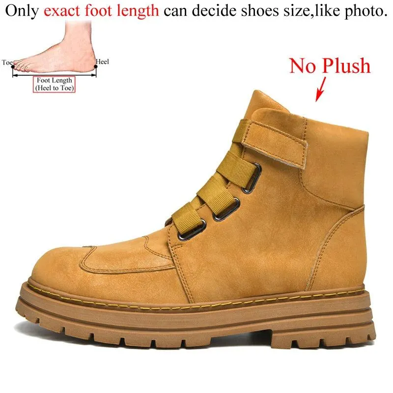 DM350 Fashion Leather Boots Women's Men's Casual Shoes