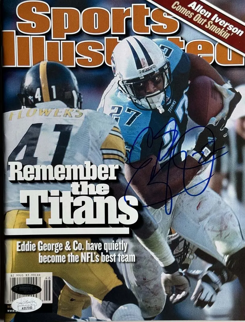 Eddie George Signed Sports Illustrated 11/13/2000 Issue (JSA)