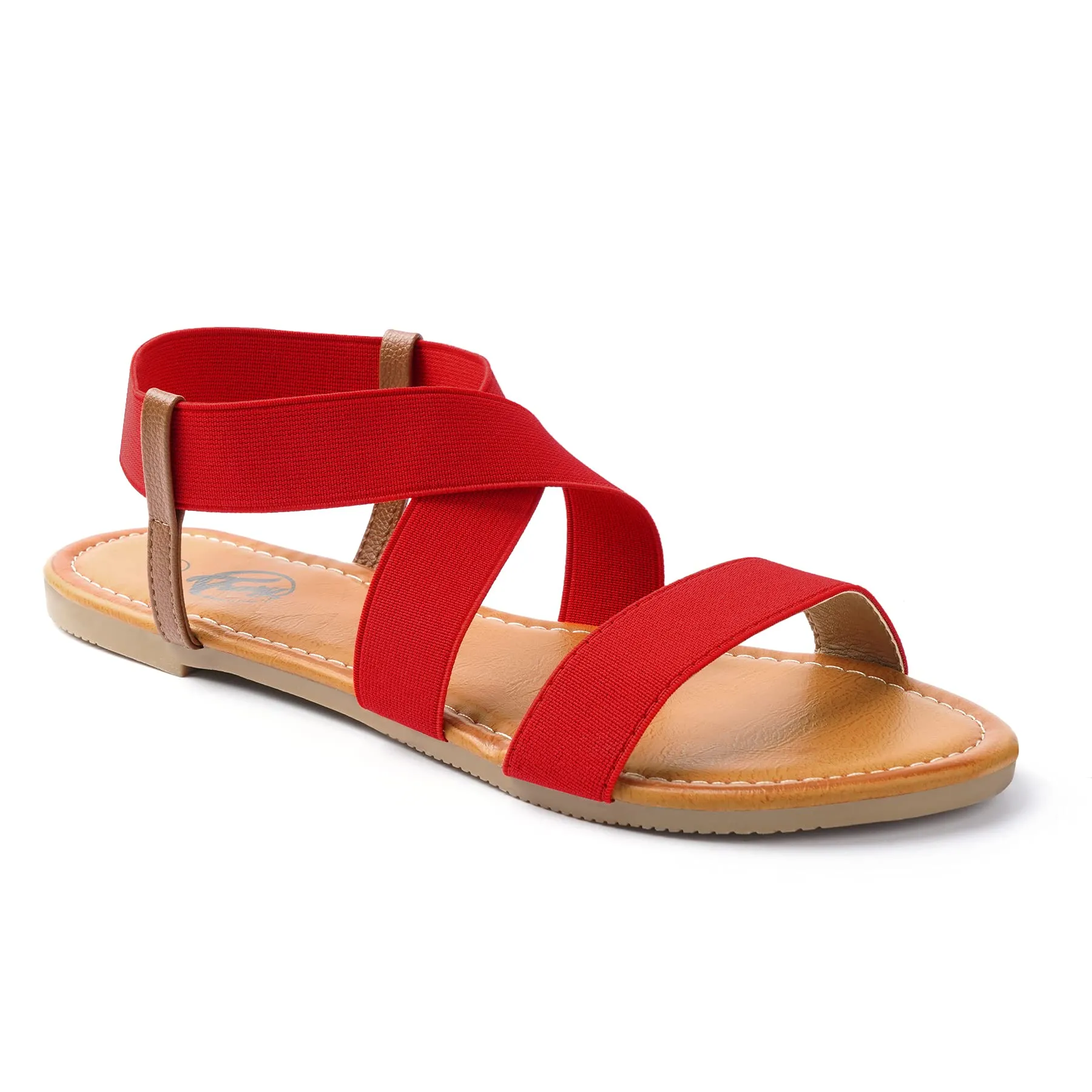 Elastic Strap Cute Flat Sandals