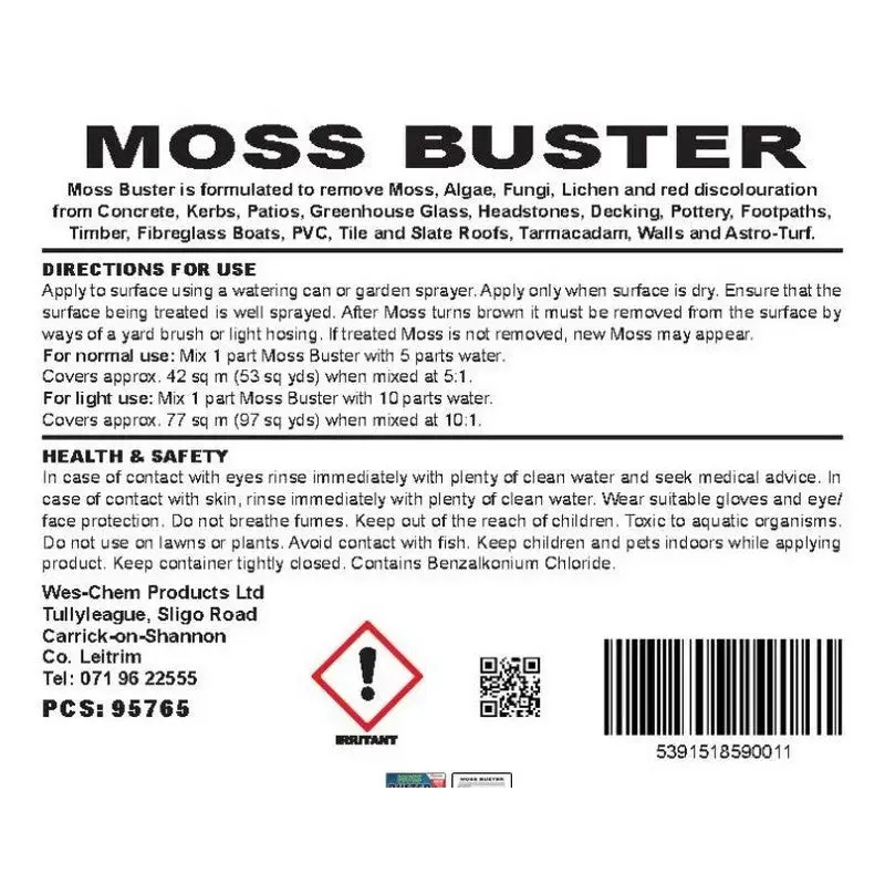 Emerald Clover Moss Buster 4 In 1 Fast Action Cleaner - Various Sizes Available