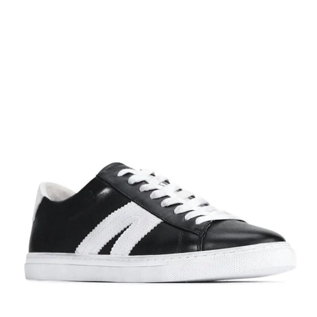 EOS Burn Womens Leather Sneaker Black/White